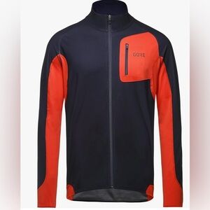 GORE Wear R3 Men's Jersey Partial WINDSTOPPER Jacket Cycling XS Orbit Fireball